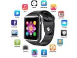 A1 Relógio Inteligente Smart Watch Bluetooth Chip Android S7 Preto