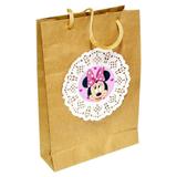 A1-Sacola Kraft Minnie Rosa com 10 unds - Vem festejar