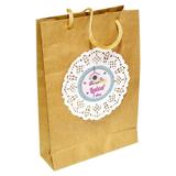 A1-Sacola Kraft Personalizada Jardim Encantado com 10 unds - Vem festejar
