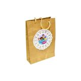 A1-Sacola Kraft Personalizada Mundo Bita com 10 unds - Mz decoraçoes e festas