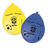 A2-Balão Látex Nº 9 - 23cm Brasil CBF c/ 25 unidades - Festcolor