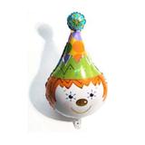 A2-Balão Metalizado Palhaço com Chapéu - 70cm - Flexmetal