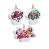 A2-Kit Vela Plana Barbie Super Princesa c/ 04 unidades - Regina festas