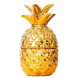 Abacaxi Decorativo Baleiro Dourado - Versare anos dourados