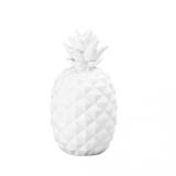 Abacaxi Decorativo Cerâmica 28cmx15,4cm Lyor Branco