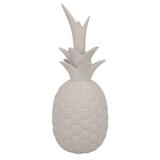 Abacaxi decorativo de ceramica branco - Btc decor