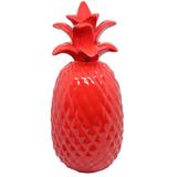 Abacaxi em Cerâmica Vermelho 25,5x11cm - Cerâmica érica