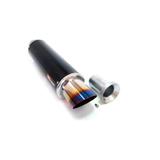 Abafador Esportivo Inox 4 Race Chrome Preto Universal Queimada - Racechrome