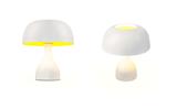 Abajour Glamour Branco e Amarelo - Spot line
