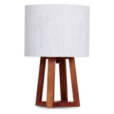 Abajur de Madeira 39cm 1xE27 Imbuia 1008.03 Trevisan