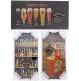 Abridor de garrafa modelo quadro decorativo sortidos 15x30cm - Fwb