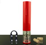 Abridor De Vinho Automatico Eletrico Sem Fio Saca Rolhas Vermelho - Coisaria