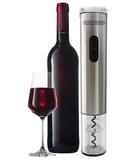 Abridor de vinho saca rolha elétrico a pilha b+d (wine inox) - Black+decker