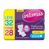 Absorvente Intimus Gel Noturno Suave Com Abas Leve 32 Pague 28