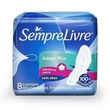 Absorvente sempre livre adapt plus cobertura suave sem abas 8 unidades - Johnson johnson