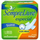 Absorvente Sempre Livre Especial Com Abas Toque Suave com 8 Unidades