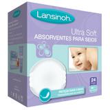 Absorventes para Seios Descartáveis Ultra Soft - 24 Unidades - Lansinoh