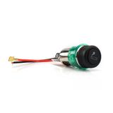Acendedor de Cigarro Automotivo Veicular Universal 12v Verde - Tiger