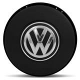 Acionador de Buzina Tampa Gol G5 09 a 12 Saveiro G5 10 a 13 Fox 09 a 13 Preto com Emblema - Cvd