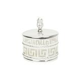 Açucareiro 10 cm de zamac prateado Zigzag Lyor - L6417