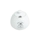 Açucareiro 300ml de porcelana branca Sweet Home Bon Gourmet - 27450