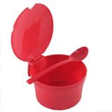 Açucareiro Com Colher Sanremo Vermelho