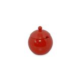 Açucareiro de cerâmica mondoceram gourmet 300g - vermelho