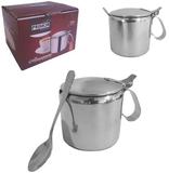 Açucareiro de inox 300ml com colher - Art houe