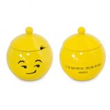 Açucareiro Diverticon Amaroto 300gr Mondoceram 11,5cmx11cm Amarelo