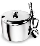 Açucareiro Em Aço Inox Com Colher Saleiro Porta Condimentos - Unica