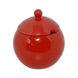 Açucareiro Em Cerâmica 300g Vermelho 152105 Mondoceram Gourmet