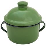 Açucareiro Esmaltado Porta Açúcar 450ml Suporte Açúcar Tradicional Verde - Metallouça