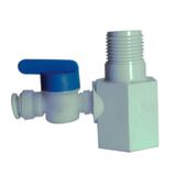 Adaptador 1/2 rosca 1/4 mangueira com registro purificador de agua brastemp e consul - Brastemp/consul