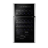 Adega 29 Garrafas 2 Portas Preta e Acabamento Inox Electrolux (ACD29)