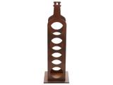Adega de Madeira Mesa 4 Garrafas Marrom Woodart - 12721