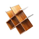 Adega de Madeira para 6 Garrafas Naturals 30X30X13Cm - Rojemac