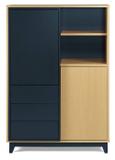 Adega Quadrato Cor Natural Com Marinho - 29514 - Sun house