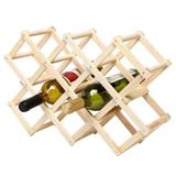 Adega Suporte para Vinhos para 8 Garrafas em Madeira TRC8098 - Top rio