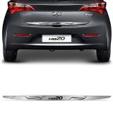 Adesivo Cromado Resinado Traseira Porta Malas Hyundai HB20 2012 a 2018 com Grafia Excelente Fixação - Resitank