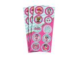 Adesivo da Boneca LOL para Lembrancinhas kit 3 cartelas - Regina