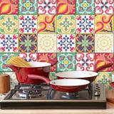 Adesivo de Azulejo Carmesim 15x15 cm com 36un - Quartinhos