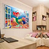 Adesivo De Parede Decorativo Infantil - Pequena Sereia - Aladimshop