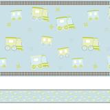Adesivo de Parede Faixa Decorativa Infantil Trem 10m x 10cm - Quartinhos