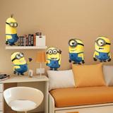 Adesivo De Parede Infantil Minions - Aladimshop