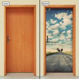Adesivo Decorativo de Porta - Estrada - 984cnpt - Allodi