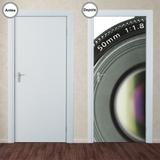 Adesivo Decorativo de Porta - Lente - 011pt - Allodi