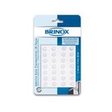 Adesivo Gota 28 Peças 0,8 cm Transparente - Brinox