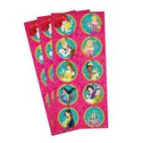 Adesivo para Lembrancinhas Princesas da Disney 3 Cartelas. - Regina