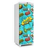 Adesivos de geladeira Boing crack wow - envelopamento porta - até 1,70x0,65 m - Sunset adesivos