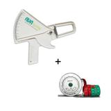 Adipômetro / Plicômetro Clínico Avanutri Branco + Trena Antropométrica